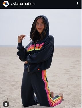 Aviator Nation Neon 5 Stripe Set XS Small Medium